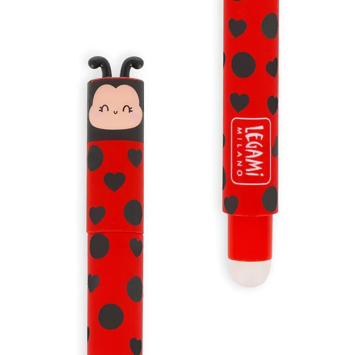 Erasable Gel Pen - Ladybug - Close Up Cut