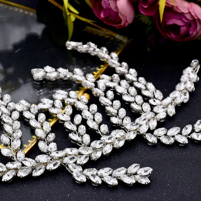Wedding Hair Accessories - Silver Crystal Bridal Hair Vine