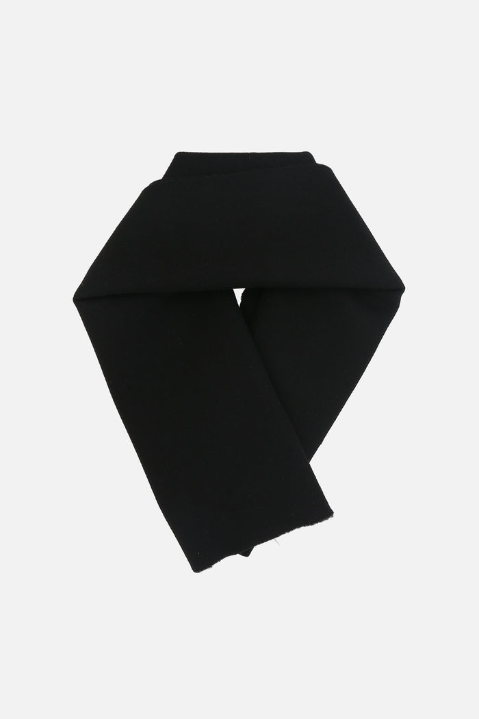 felt collar with eco-shearling patch