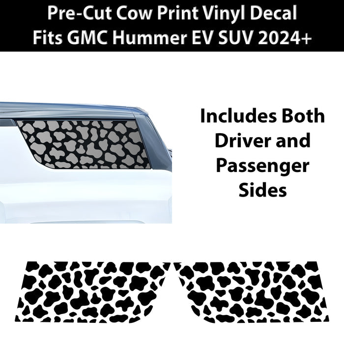 Fits GMC Hummer EV SUV 2024+ Animal Leopard Cheetah Cow Window Vinyl Decal Stickers - Bogar Tech Designs
