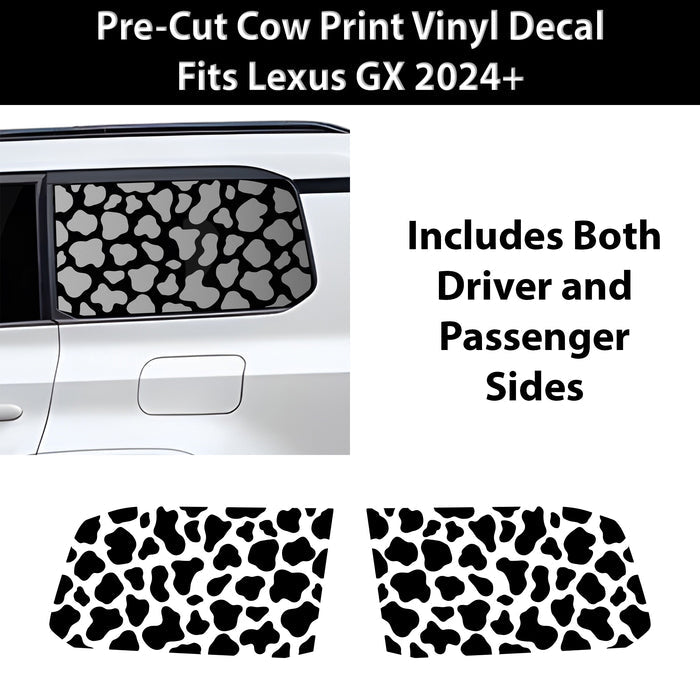 Fits Lexus GX 2024+ Animal Leopard Cheetah Cow Window Vinyl Decal Stickers - Bogar Tech Designs