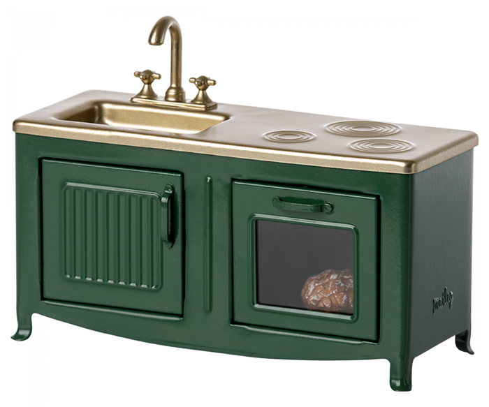 Maileg - Furniture For Mouse - Kitchen - Dark Green