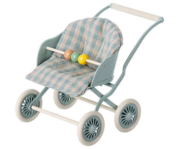 Furniture For Mouse - Stroller - Blue - Handle Back Cut