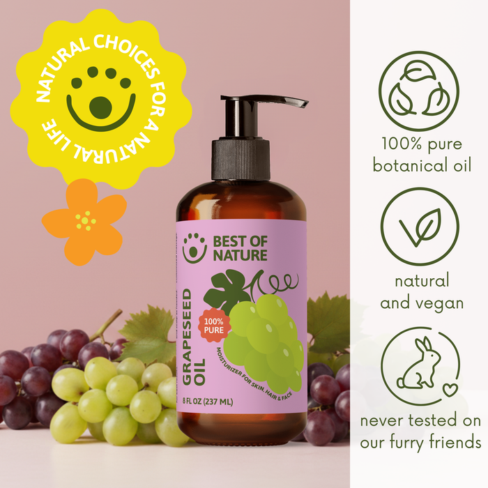 Grapeseed Massage & Body Oil - 100% Pure