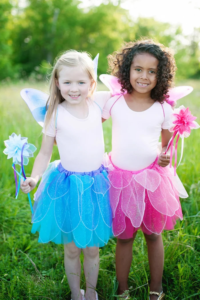 Great Pretenders Fancy Flutter Skirt, Wings, Wand Pink 4-6