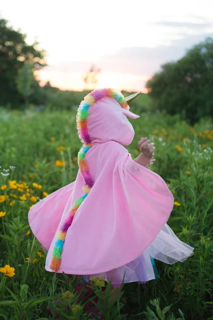 Great Pretenders Unicorn Cape Pink 5-6