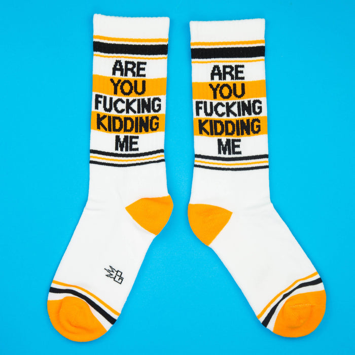 Gumball Poodle - Are You F#cking Kidding Me Gym Crew Socks