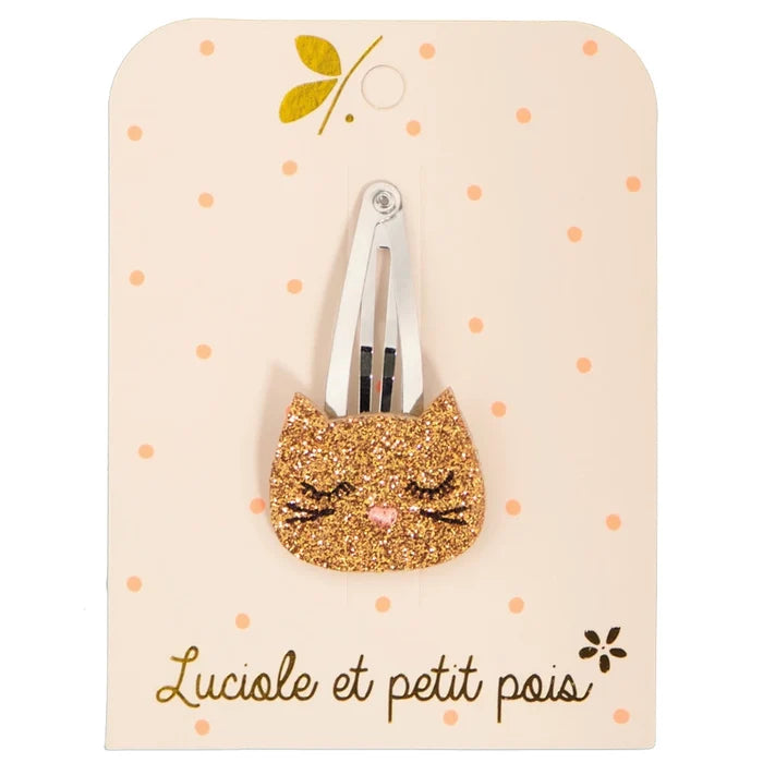 Luciole et Petit Pois - Hair Clip - Bronze Cat