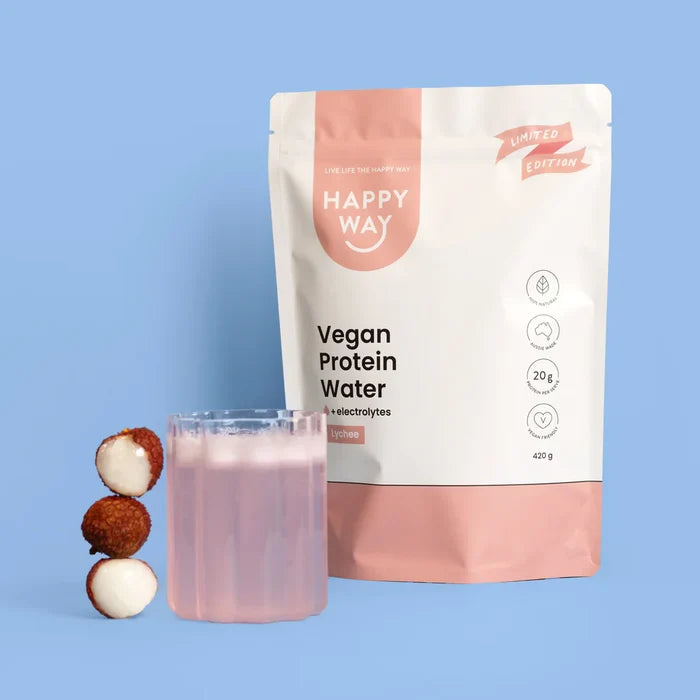 Happy Way Plant Protein Happy Way - Lychee Vegan Protein Water 420g