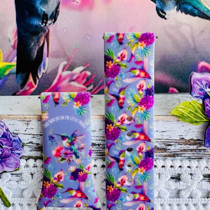 Hummingbird Bliss Print Silicone Band For Samsung Watch
