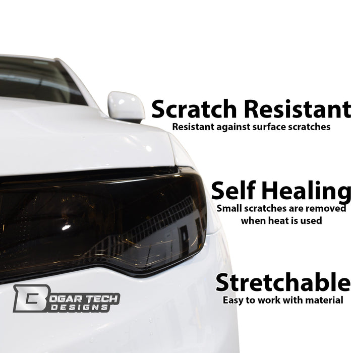 Full Headlight Taillight Precut Smoked PPF Tint Kit Film Overlay Fits Hyundai Ioniq 5 2022 2023 - Bogar Tech Designs