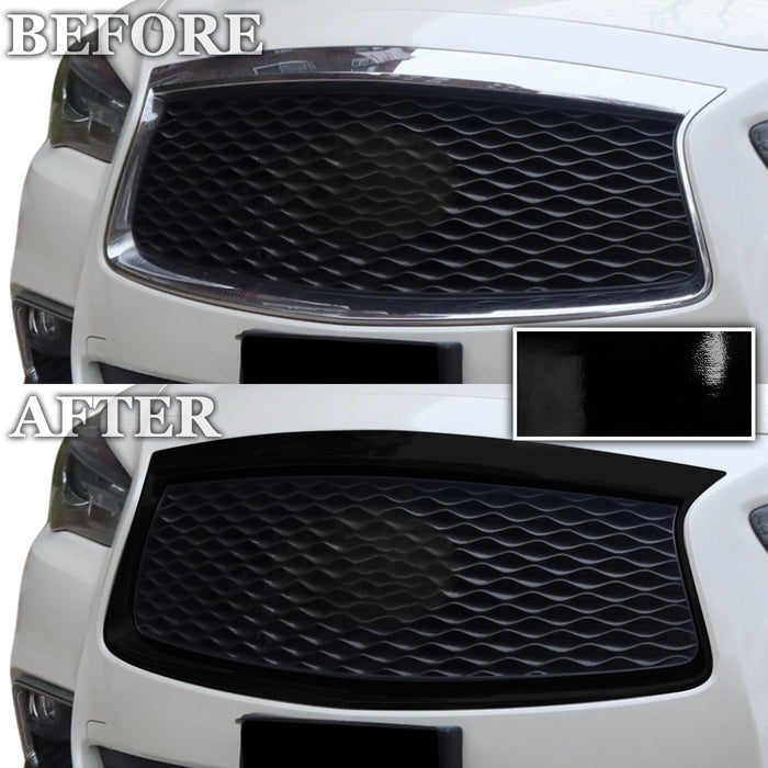 Fits Infiniti QX60 2016 - 2021 Vinyl Chrome Delete Grille Blackout Decal Stickers Overlay Film - Bogar Tech Designs