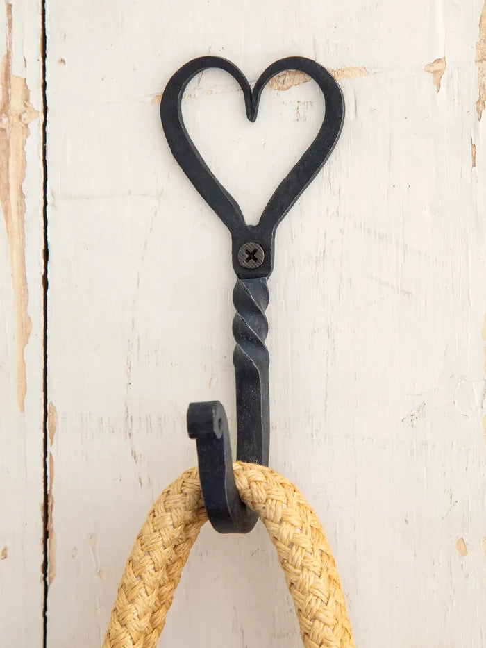 Iron Wall Hook - Heart-view 2