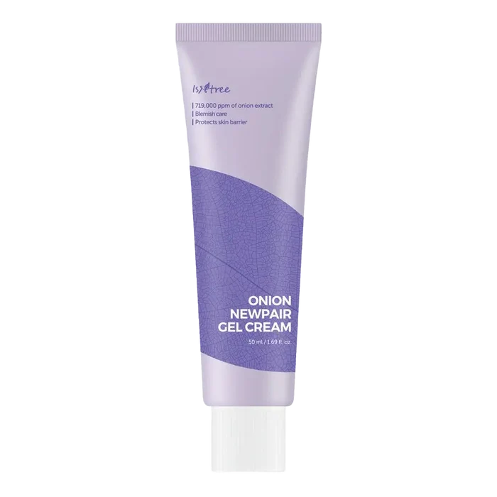 Isntree Onion Newpair Gel Cream 50 ml i lilla emballasje med 71 % løkekstrakt mot urenheter