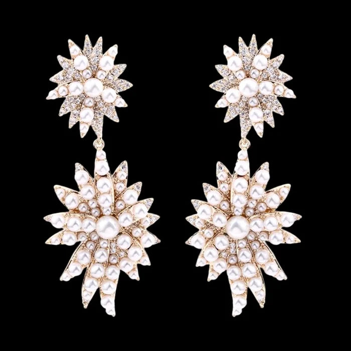 Wedding Jewelry - Pearl Bridal Earrings - Available in Gold and Silver
