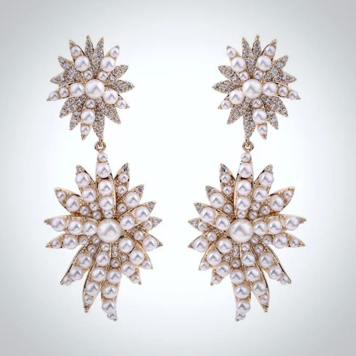 Wedding Jewelry - Pearl Bridal Earrings - Available in Gold and Silver