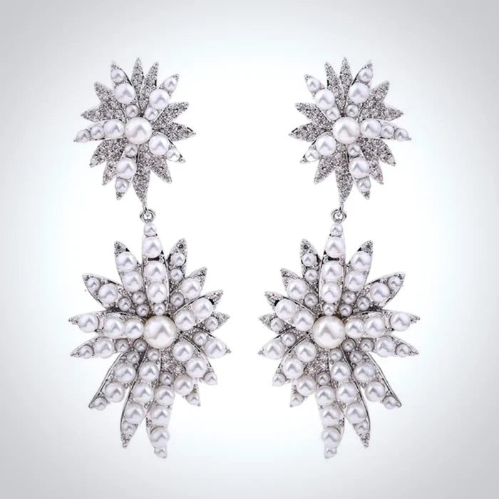 Wedding Jewelry - Pearl Bridal Earrings - Available in Gold and Silver