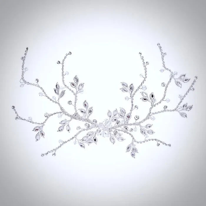 Wedding Hair Accessories - Silver Crystal Bridal Hair Vine