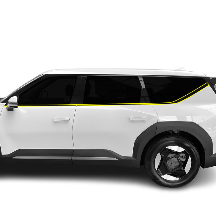 Vinyl Chrome Delete Blackout Decal Stickers Overlay Film Fits Kia EV9 2024 - 2025 - Bogar Tech Designs