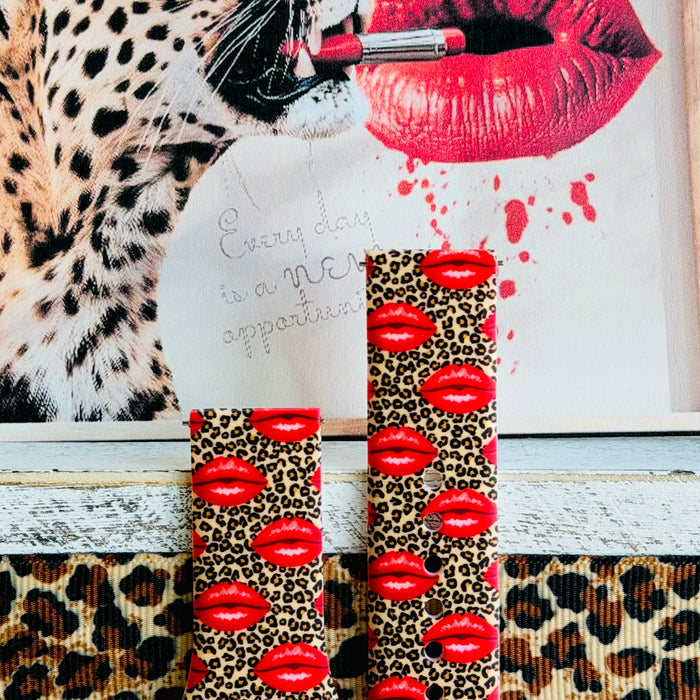 Kiss Me Leopard Print Silicone Band For Samsung Watch