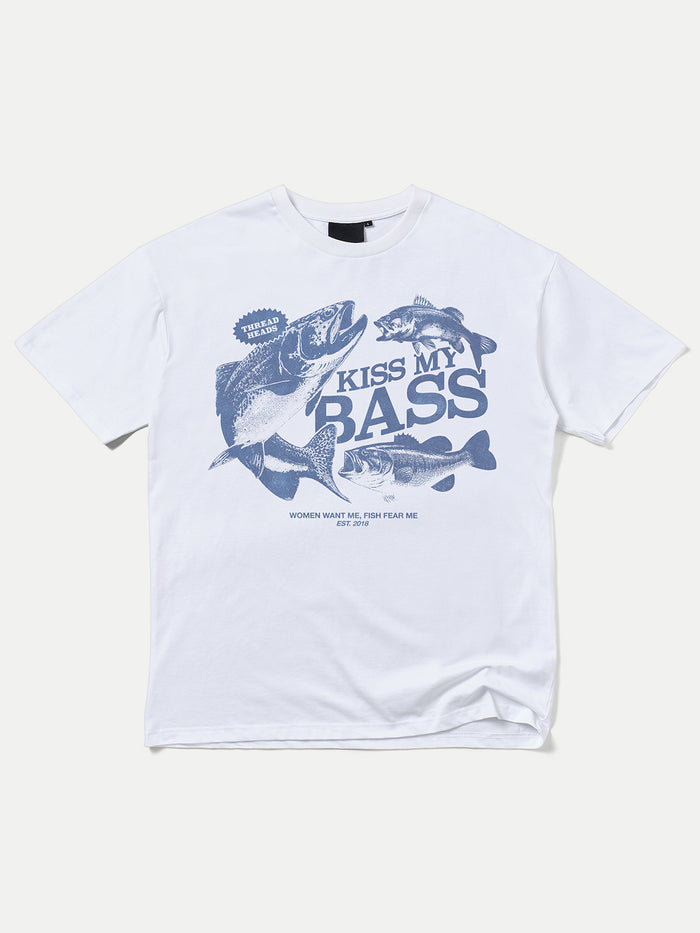 Kiss My Bass T-Shirt | White-Image 1