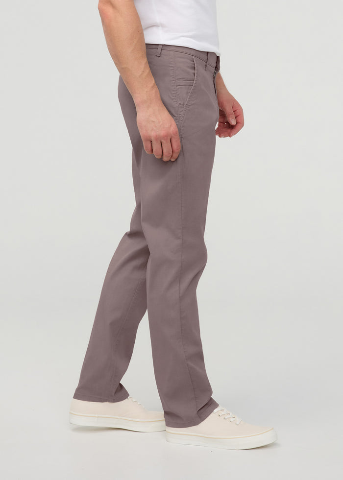 Men's Hazy Mauve Lightweight Relaxed Taper Chino Pant side