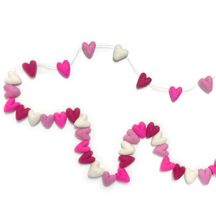 Friendsheep Love Always Pink Hearts Eco Garland