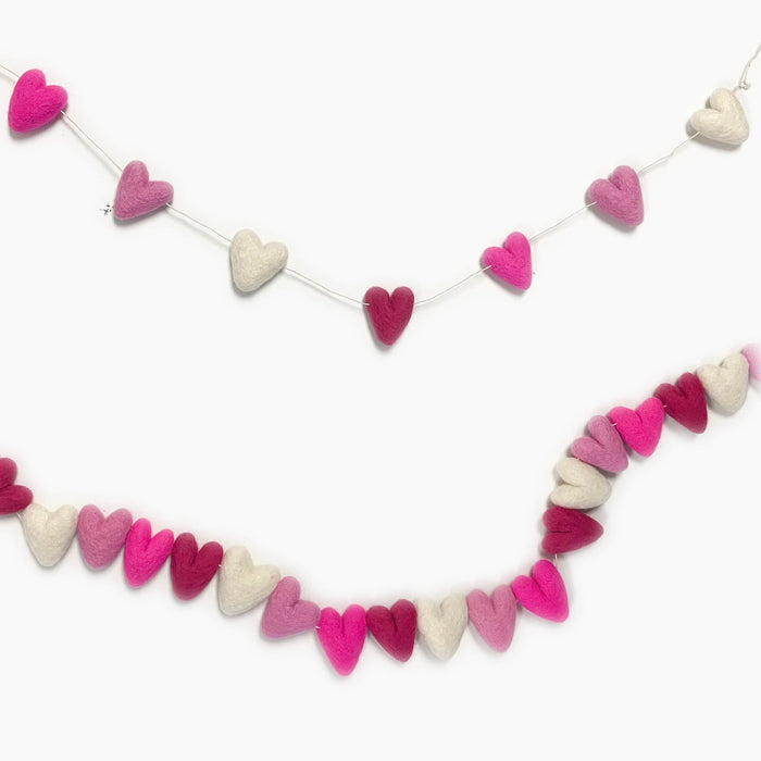 Friendsheep Love Always Pink Hearts Eco Garland
