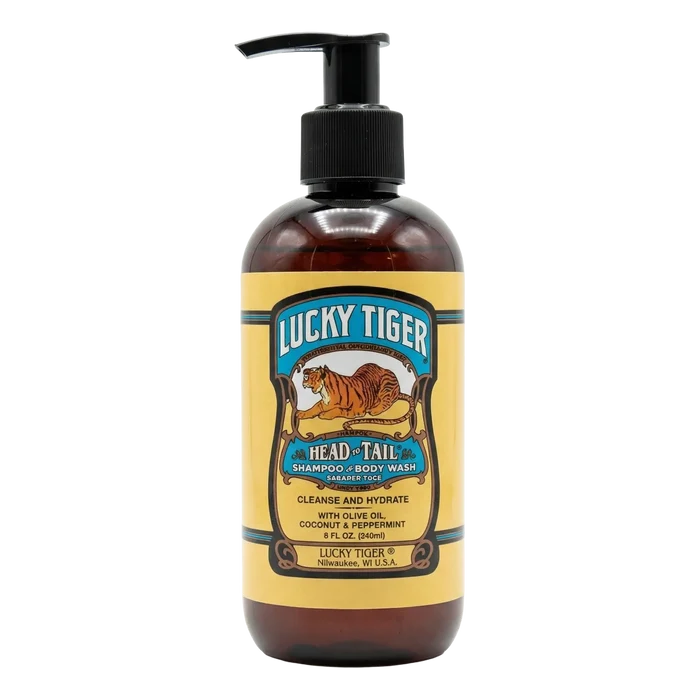 Lucky Tiger Head To Tail Peppermint Sjampo & Body Wash