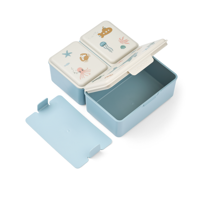 Liewood - Lunch Box - Driss - Sea Creature/Sandy - Smart Lid