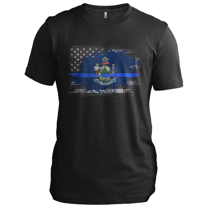 Maine Thin Blue Line Flag