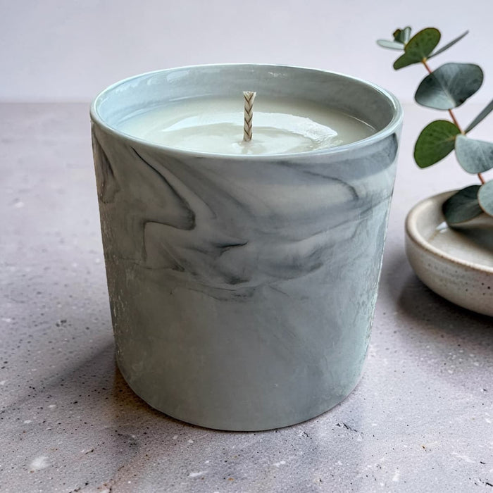 Marble Glaze Ceramic Candle | Classic Fragrances