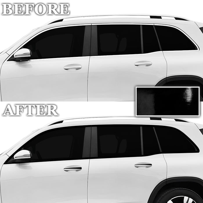 Fits Mercedes - Benz EQB 2022+ Vinyl Chrome Delete Grille Blackout Decal Stickers Overlay Film - Bogar Tech Designs