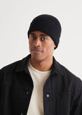 Merino Wool Beanie - Black