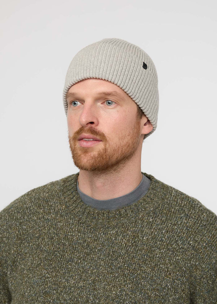Merino Wool Beanie - Heather Ash