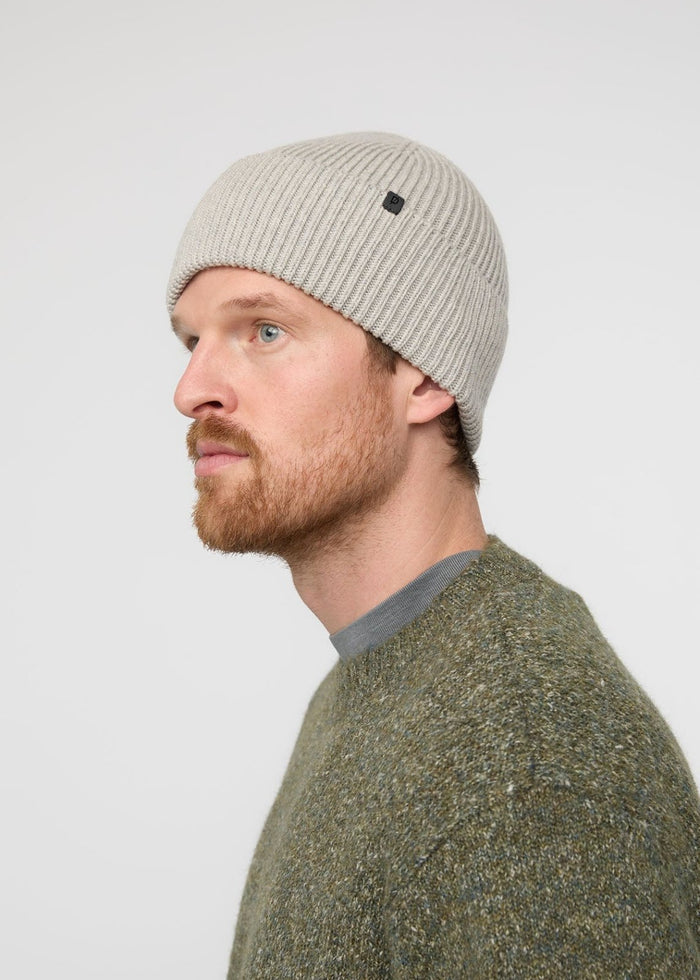 Merino Wool Beanie - Heather Ash