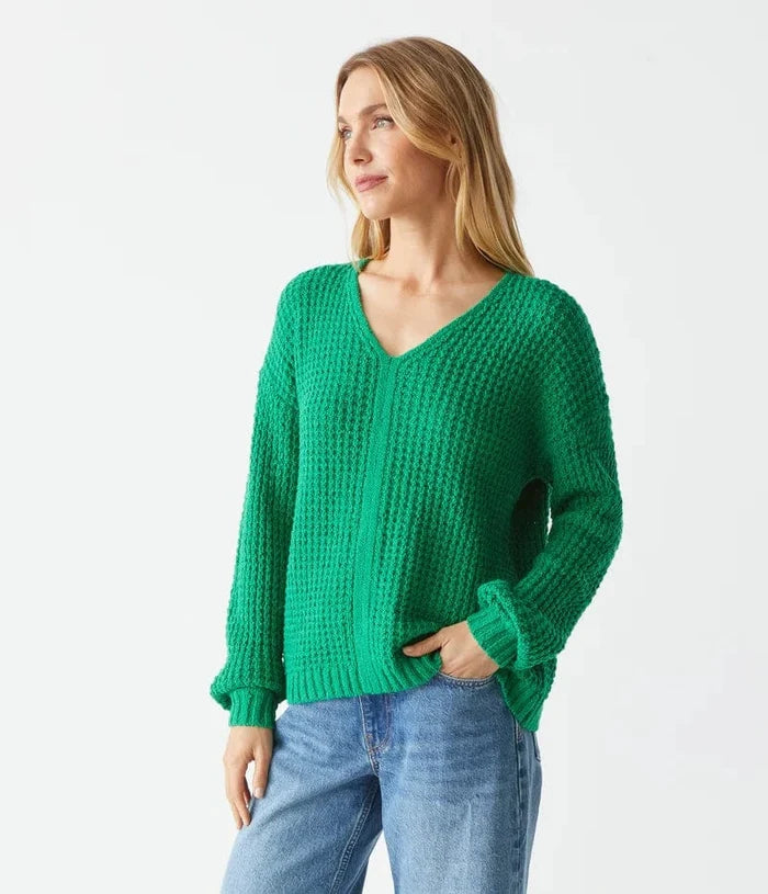 Michael Stars Kelsie V-Neck Pullover Sweater
