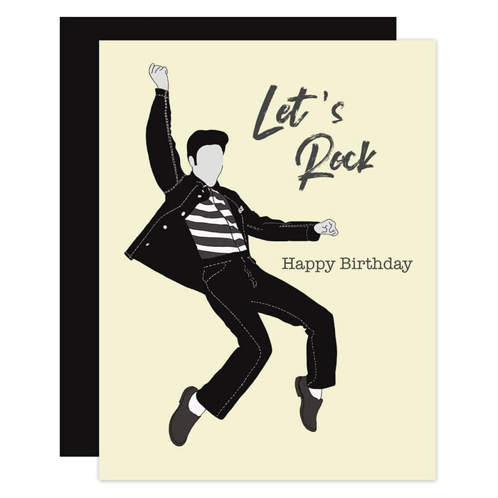 Mod Lounge Paper Company - Elvis Let's Rock Card
