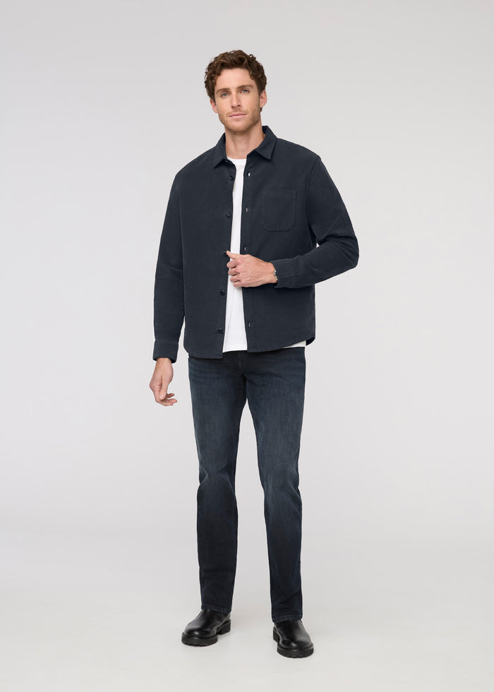 No Sweat Moleskin Overshirt - Navy
