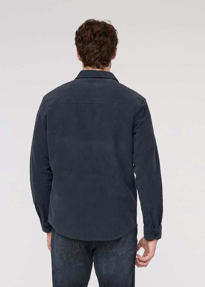 No Sweat Moleskin Overshirt - Navy