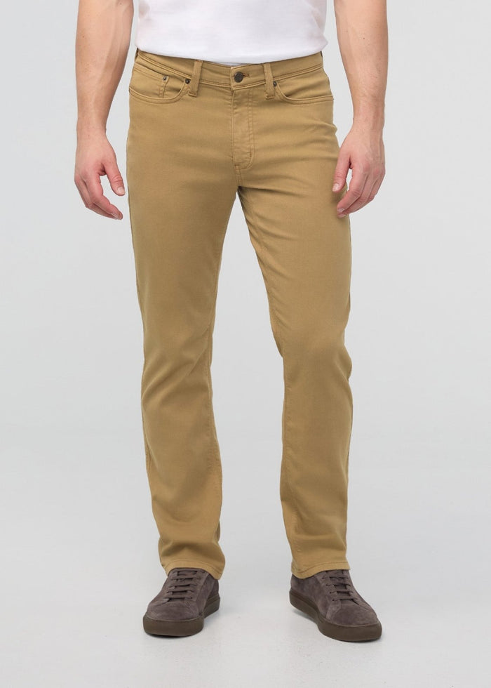 mens camel straight fit dress sweatpant front