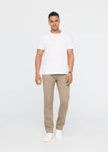 mens desert khaki straight fit dress sweatpant full body