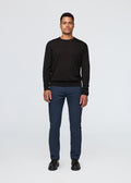 mens navy relaxed fit stretch trouser full body