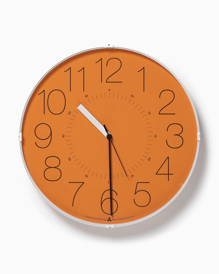 Orange Cara Clock - Lemnos