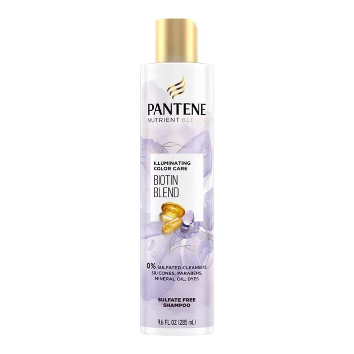 Pantene Biotin Color-Safe Shampoo, 9.6 oz - 4 Pack