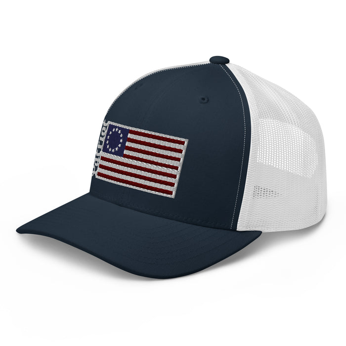 Patriot Betsy Ross Flag Snapback Hat
