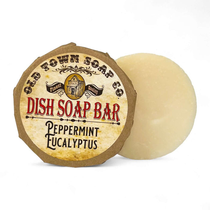 Peppermint Eucalyptus -Dish Soap Bar - Old Town Soap Co.