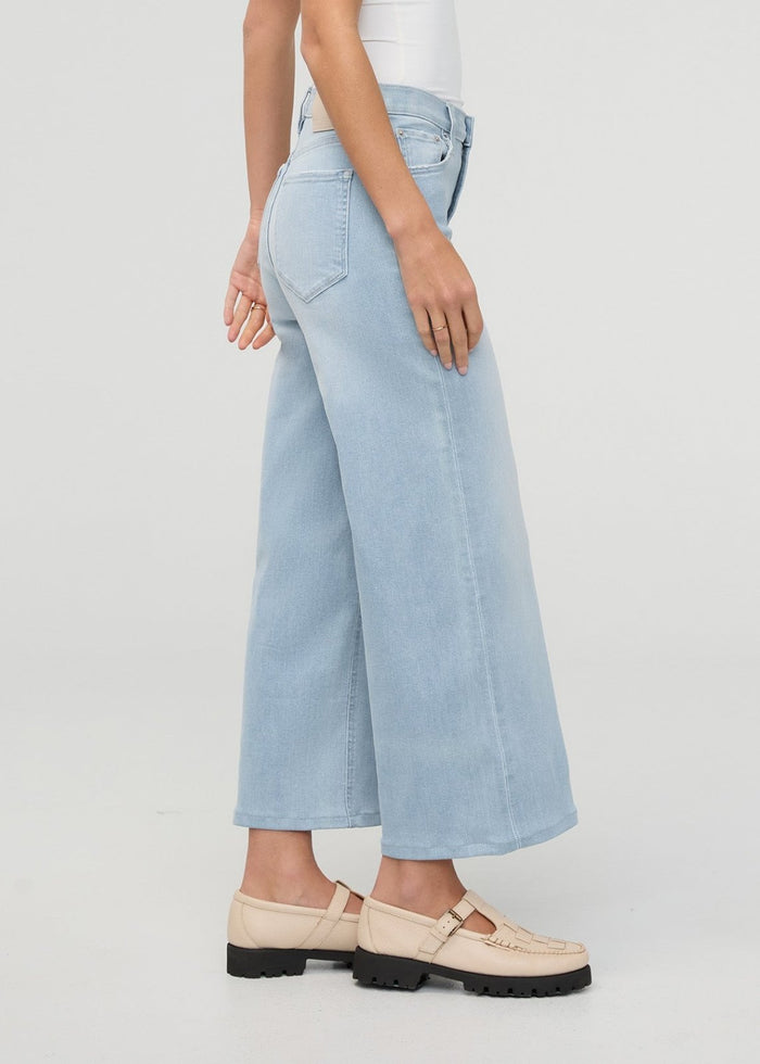 Women's Zephyr High Rise Wide Leg Crop Jeans side