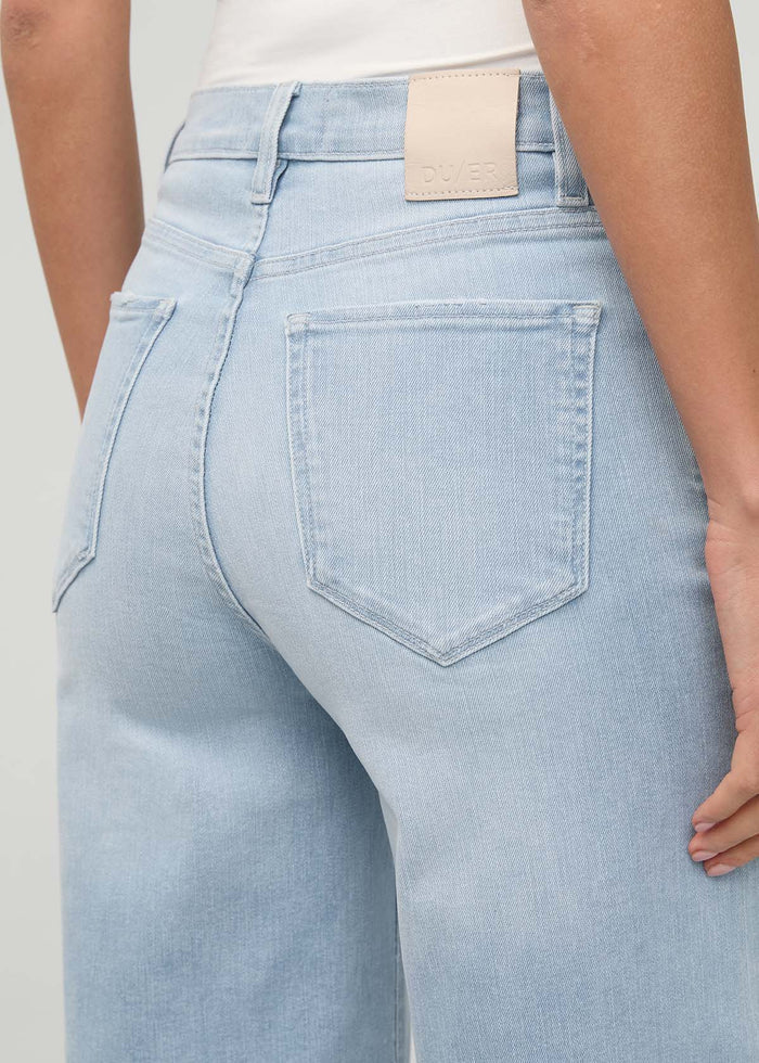 Women's Zephyr High Rise Wide Leg Crop Jeans rear waistband detail