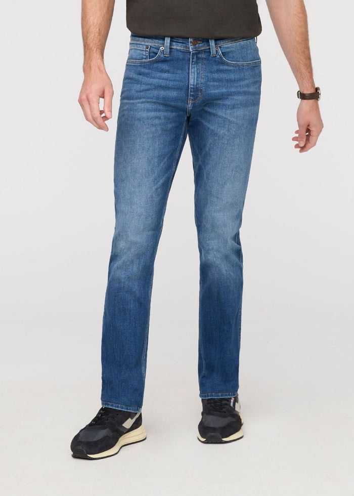mens alpine indigo slim straight fit stretch jeans front